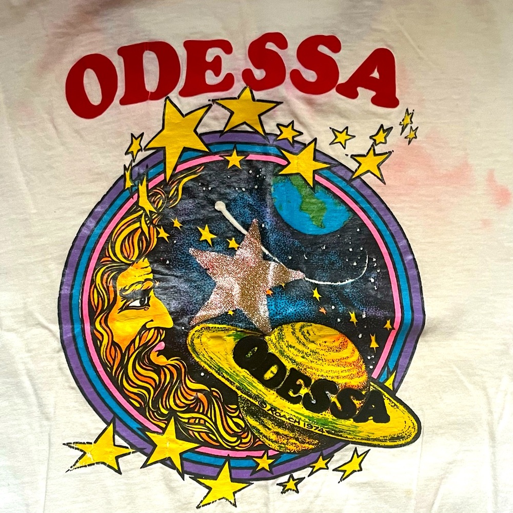 Vintage 1974 Odessa iron on t-shirt signed by roach
